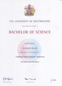 BSc certificate